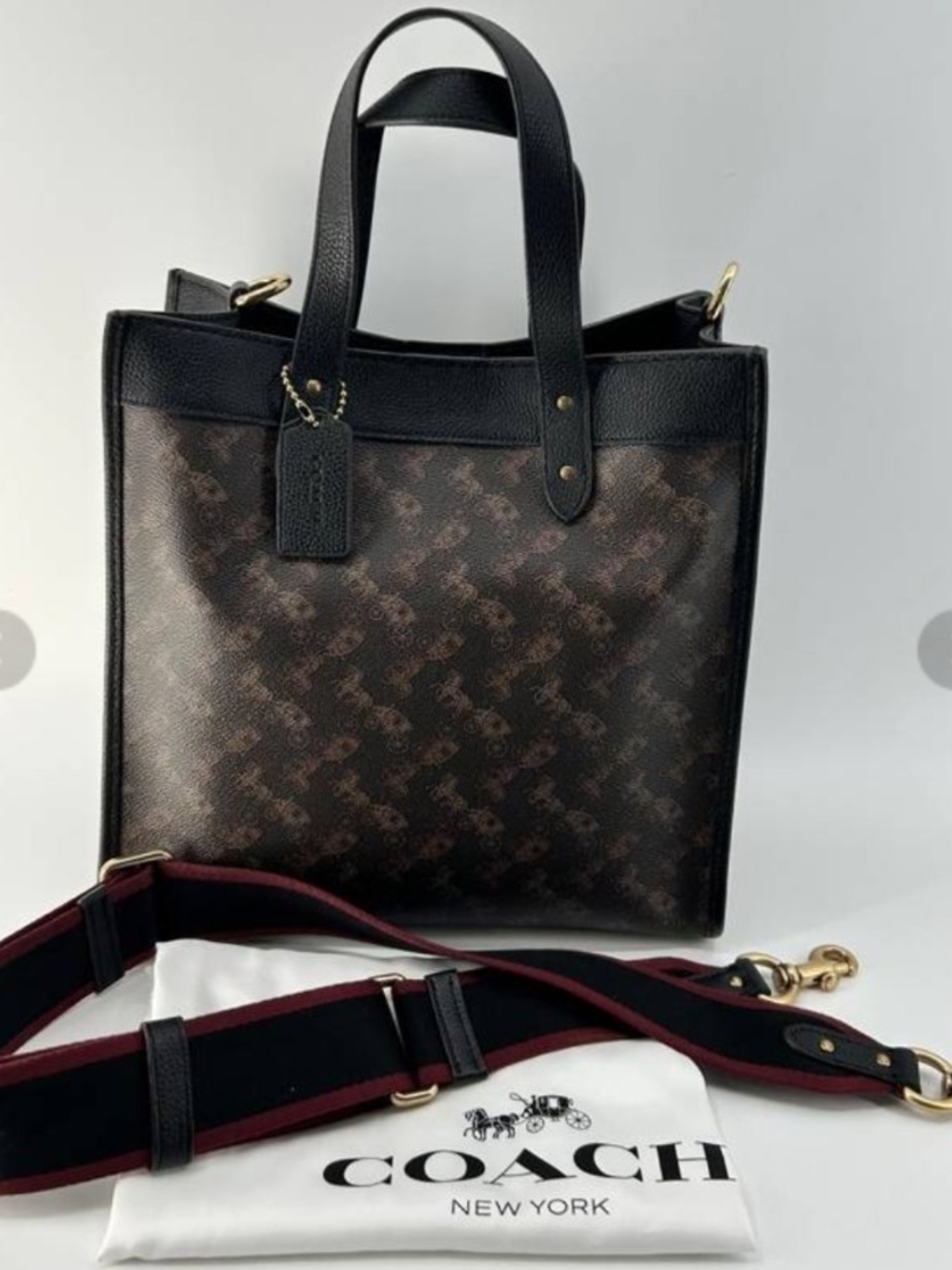 Coach Horse & Carriage Signature Tote with Removable Strap